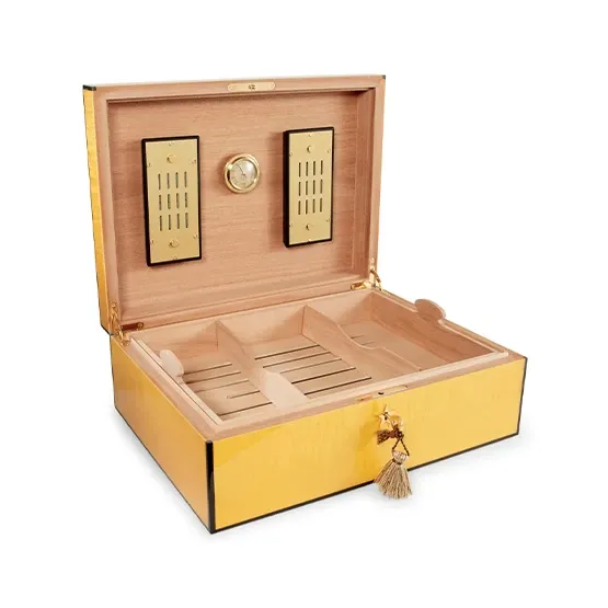 Elie-Bleu-CHE-Gold-Yellow-Sycamore-Humidor-–-110-Cigar-Capacity-1.webp