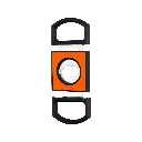 STDUPONT_CIGARCUTTER_NEONORANGE3.webp