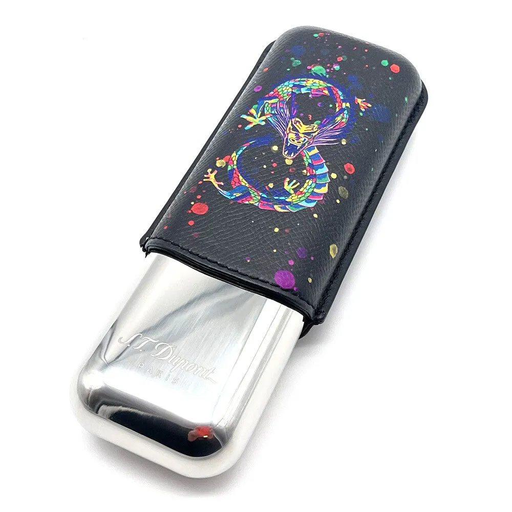 S.T. Dupont Dragon Leather Cigar Case