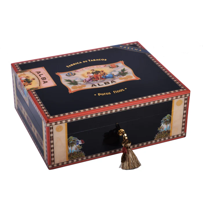 Elie Bleu Alba Humidor Black – 75 Cigar